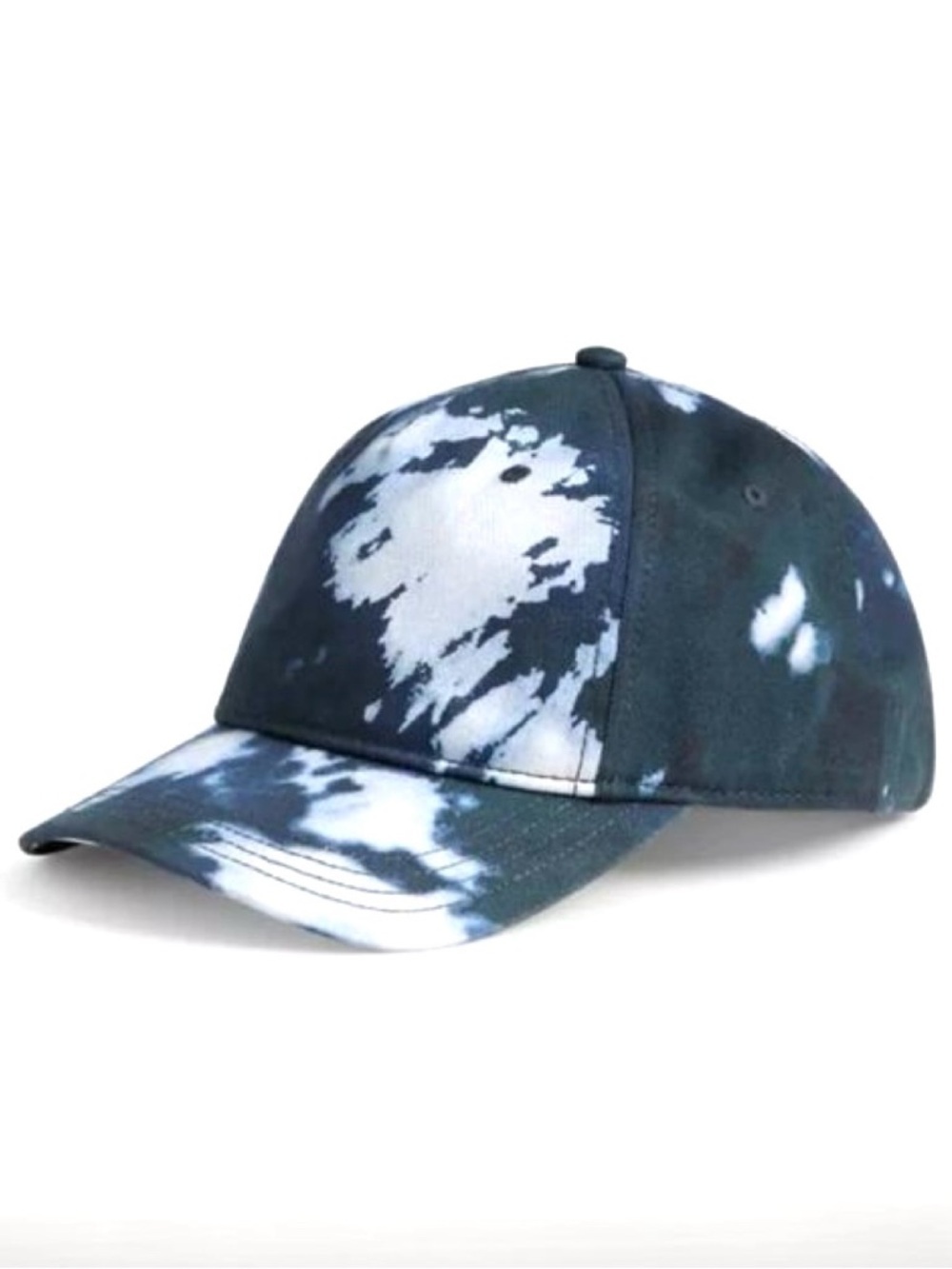 COACH Tie-Dye Baseball Cap in Navy and White CV528